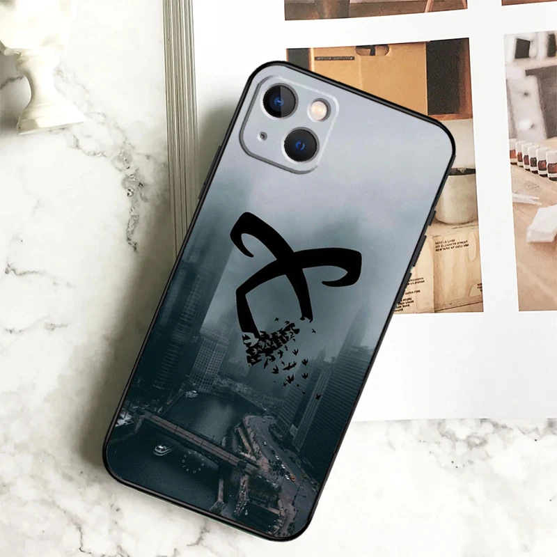 Фото Чехол для телефона «Ангельские руны: Охотники за тенями» для iPhone 17, 16, 14, 13, 12, 11, 15 Pro Max Plus, 12, 13 Mini, 16e, 17 Air Cover Coque №3