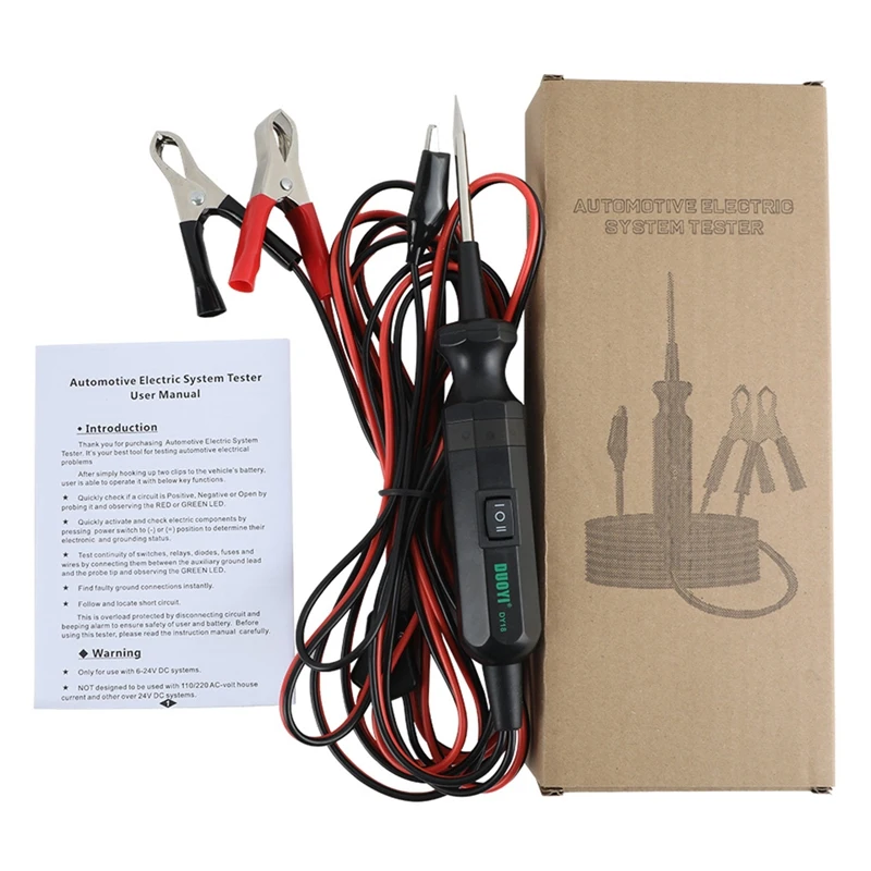 

Прибор для проверки электрической цепи автомобиля, 6-24 В постоянного тока, детектор короткого замыкания, автомобильная электронная система,...