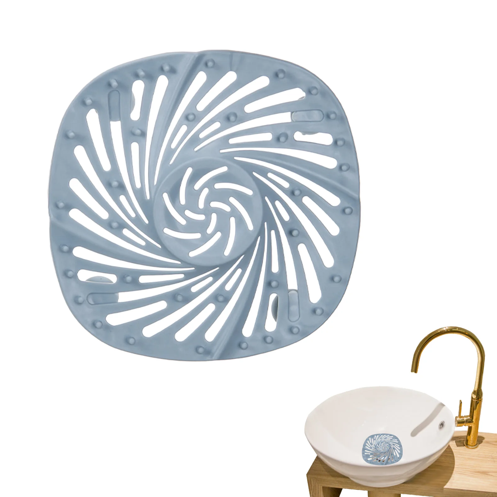 

Стоппер для слива волос с присосками, квадратный, с присосками, легко устанавливается, для душа