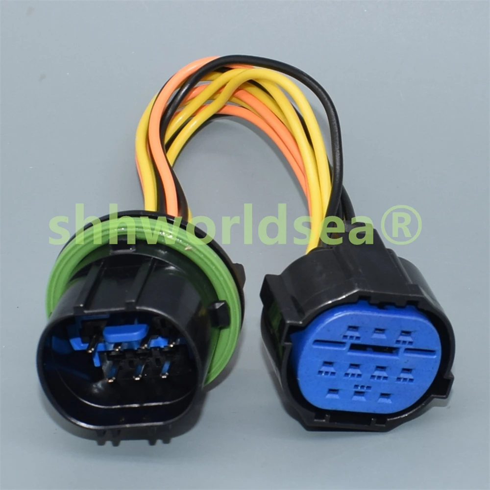 

Shhworldsea 10-контактный разъем автомобильной фары, автоматическая розетка «папа-мама» HP406-10021, жгут проводов, кабельный разъем для KIA Hyundai