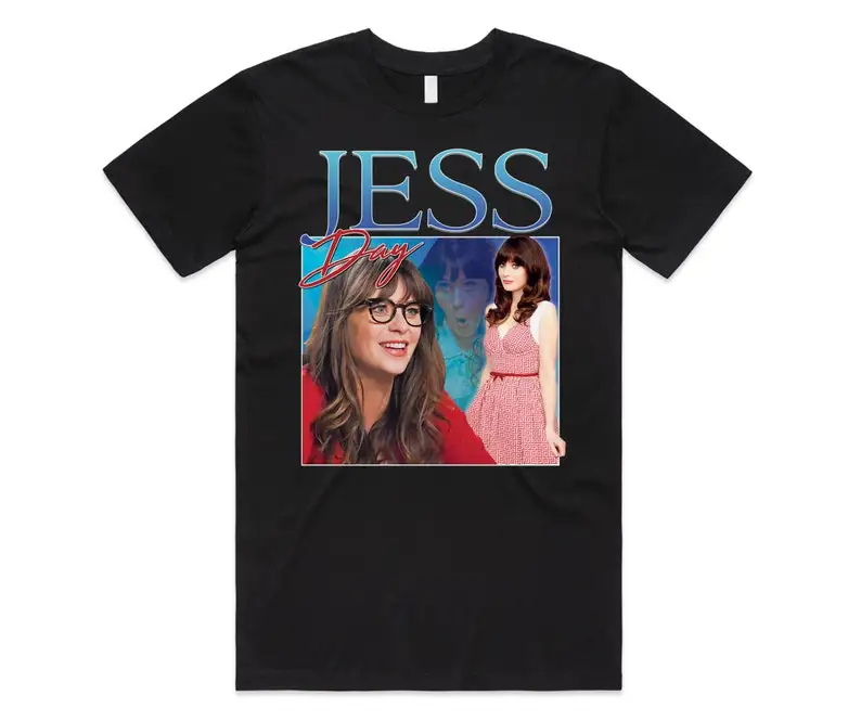 

Jess Day Homage T-shirt Tee Top Funny TV Icon Gift Men's Women's Girl