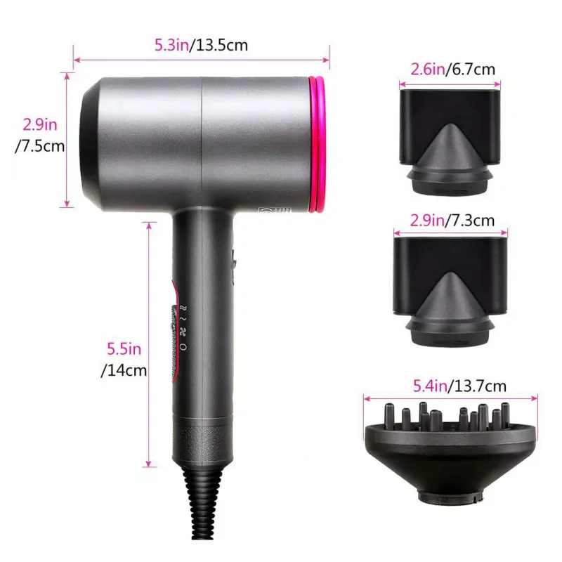 2000W Professional Hair Dryer Strong Wind Salon Dryer Hot &Cold Dry Hair Negative Ionic Hammer Blower Electric Hair Dryer enlarge
