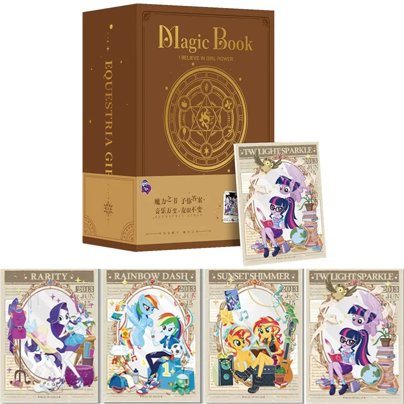 Новый KAYOU оригинальный My Little Pony Friendship Sonic Boom Card Magic Book Series Аниме Коллекционная