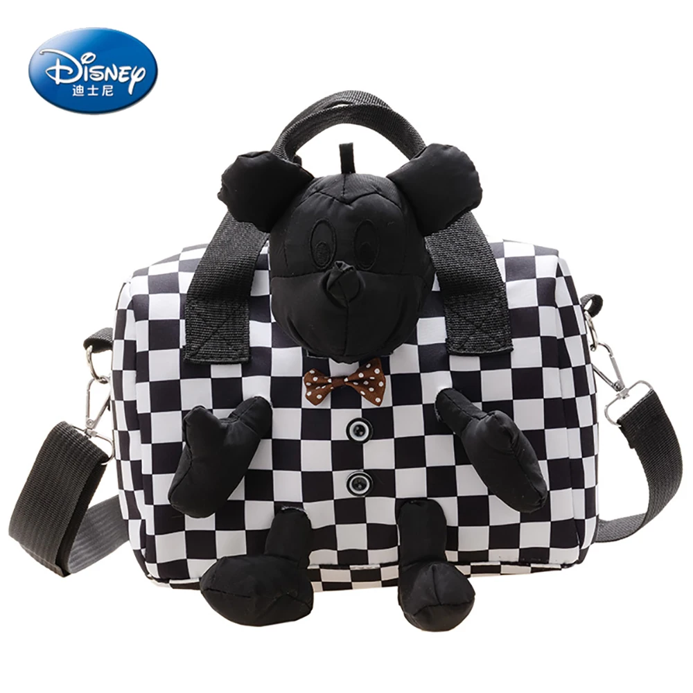 

Disney Children's Large Capacity Crossbody Bags For Boys Girls Portable Travel Bag With Mickey Doll Kids Fashion Casual Bags New