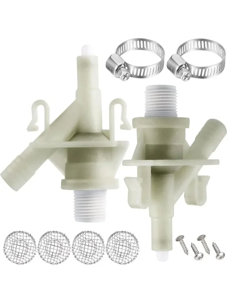 

Комплект пластиковых водяных клапанов, 2 шт., прочный водяной клапан для унитаза для Dometic 300 310 320 серии для Sealand Marine F300/F310 385311641