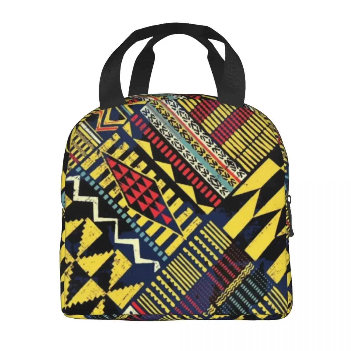 Лоскутный пищевой Ланч-бокс для женщин Термоизолированный в африканском стиле