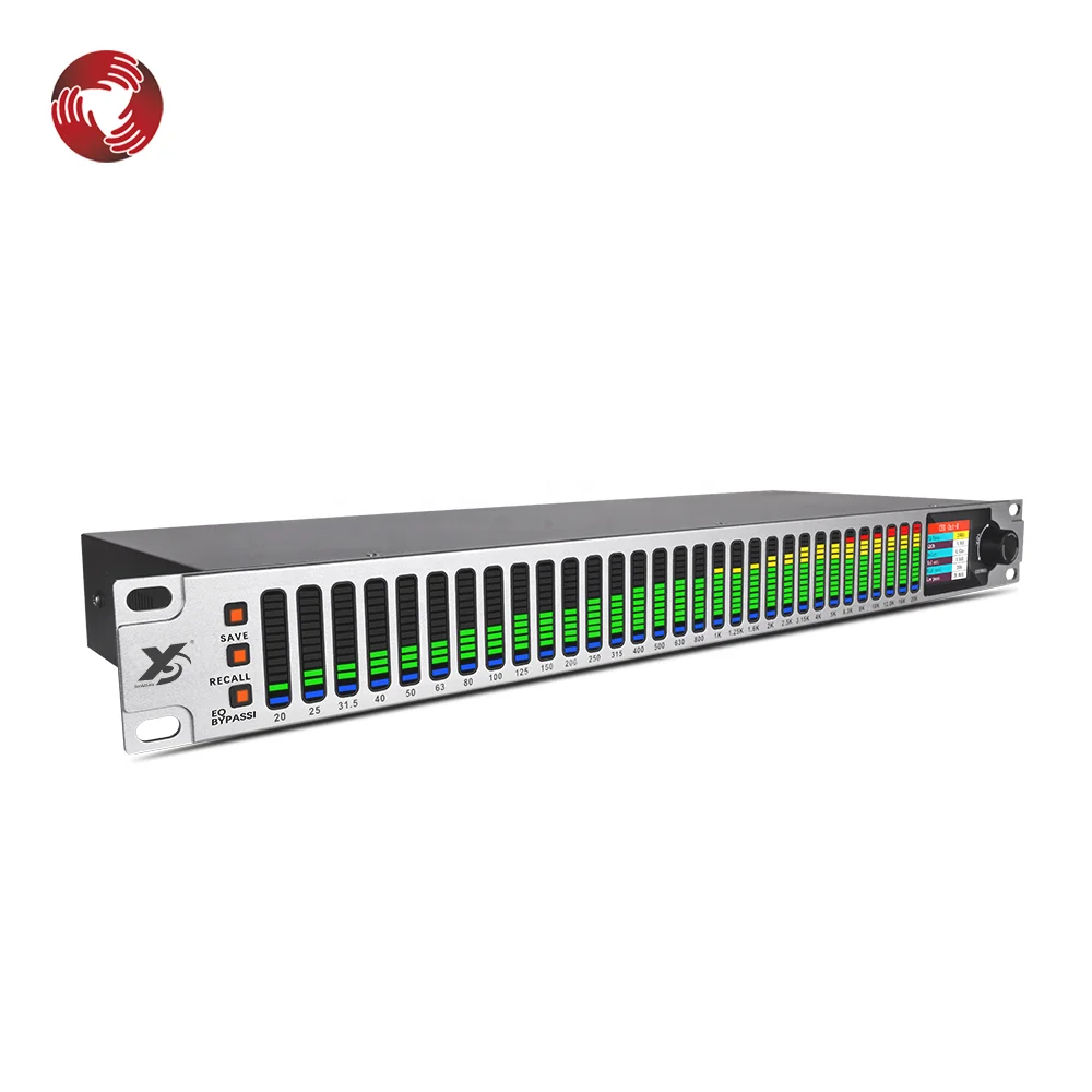 

31-band LED graphic digital equalizer professional audio with PC control
