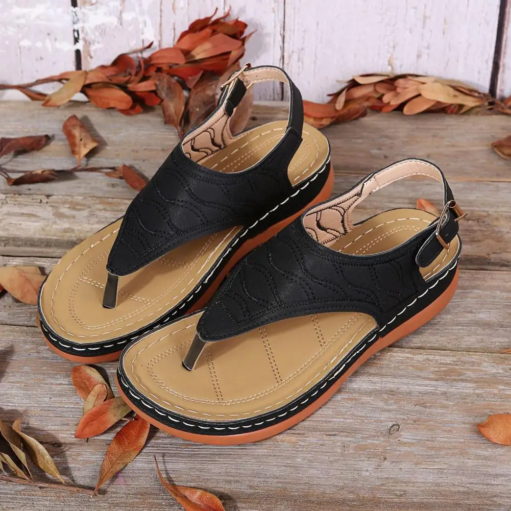 

Ladies Trendy Anti-slip Adjustable Buckle Sandals Summer Women Shoes All Match for Office