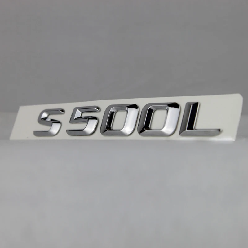 3D ABS для Mercedes S-Class S600L S400L S500L разряжаемая емкость буквенный стикер Эмблема