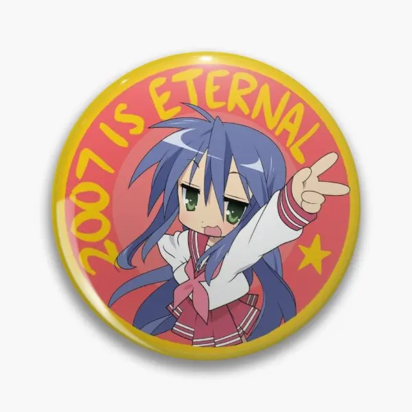 

Konata-insignia de la estrella de la suerte 2007, персонализируемый, Pin de botones blandos, insignias de solпа de alduster, подарок