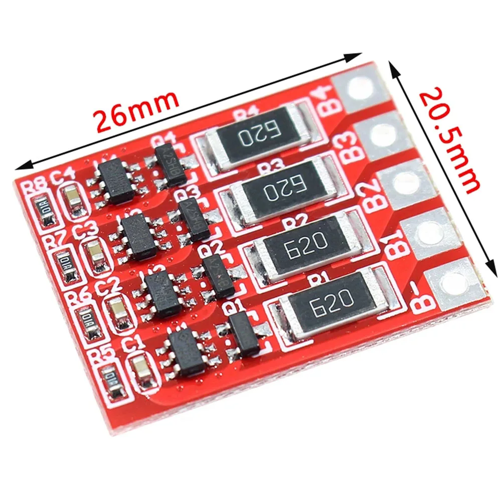 

BMS 4S 12.8V LiFePO4 Lithium Iron Battery Protection Board With Balancer Board For Rated Voltage 3.2V LiFePO4 Battery