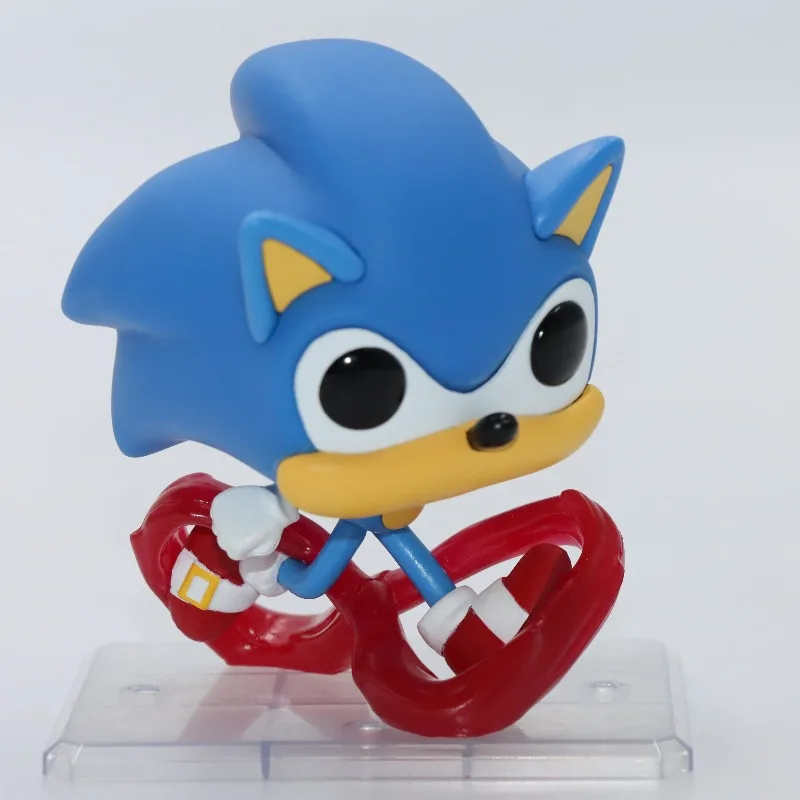 Фото Оригинальная фигурка FUNKO POP Sonic The Hedgehog Classic Sonic 632, игрушки для мальчиков и девочек, подарок, коллекционная модель, украшения №5