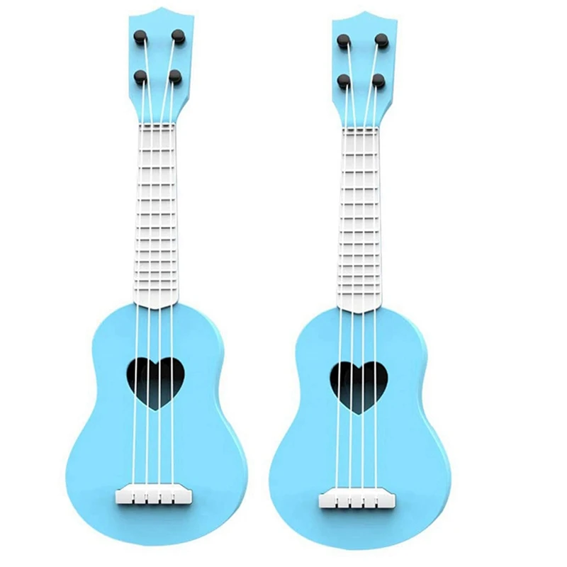 

Hot AD-2X Ukulele Toy Ukulele For Beginners Ukulele Guitar For Kids Educational Musical Instrument Toy Mini Cute Ukulele,Blue