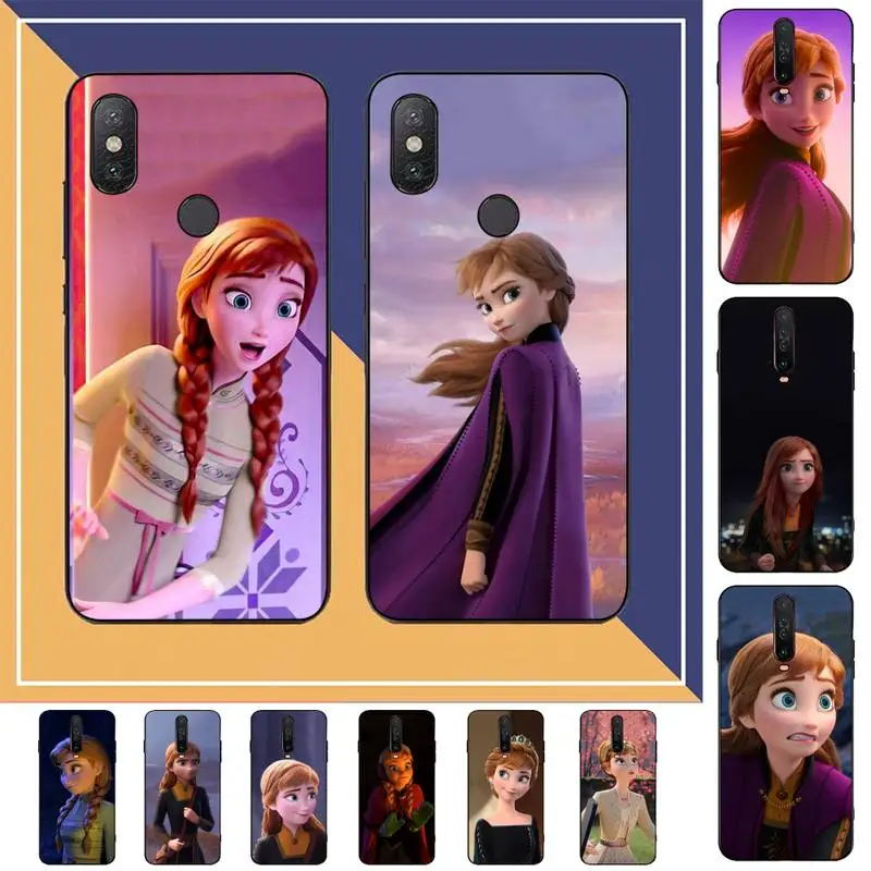 

Disney Princess Anna Phone Case for Redmi Note 8 7 9 4 6 pro max T X 5A 3 10 lite pro