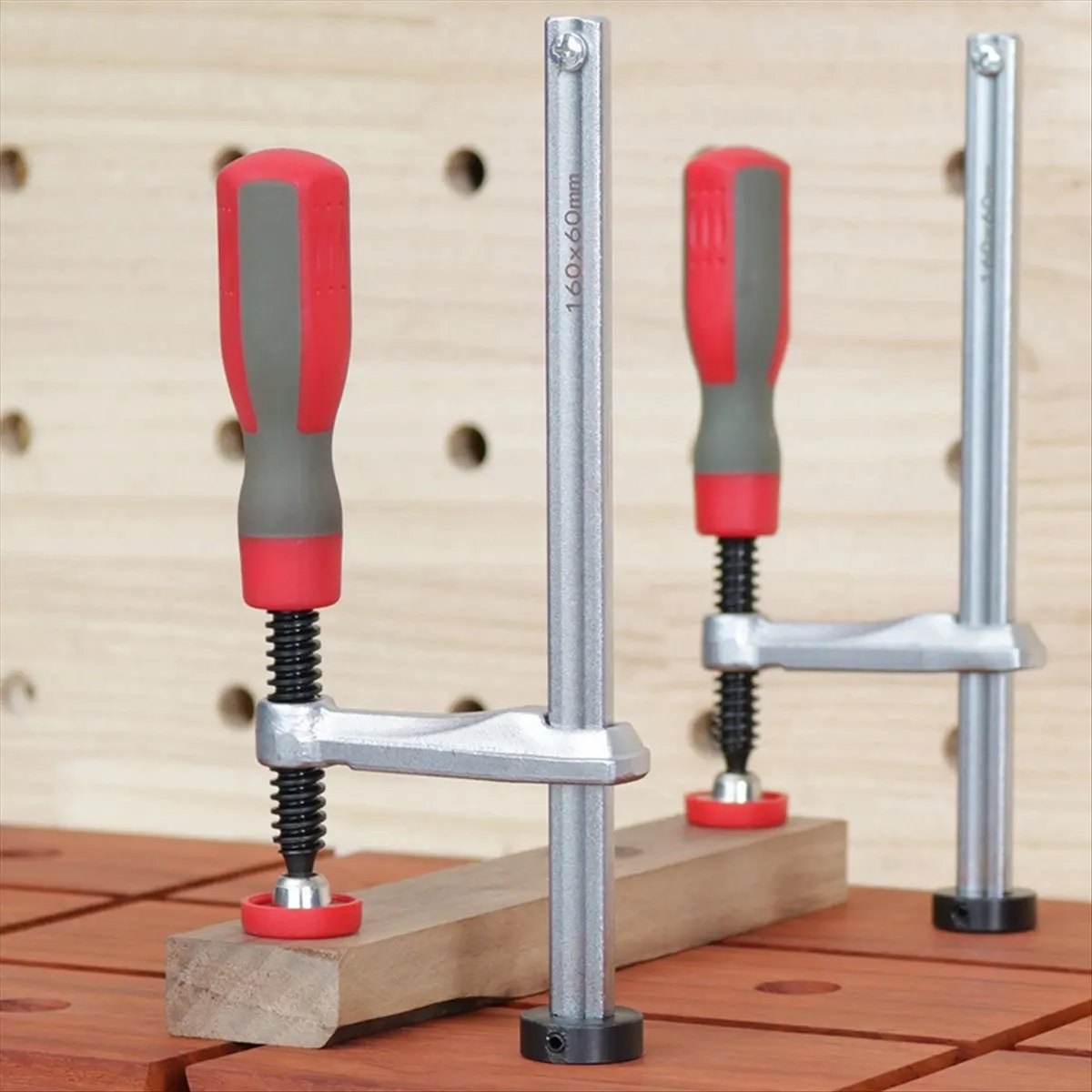 Фото Зажим для деревообработки DT35BG: быстрозажимной настольный зажим-фиксатор с ручным затягиванием для деревообрабатывающего инстр №4