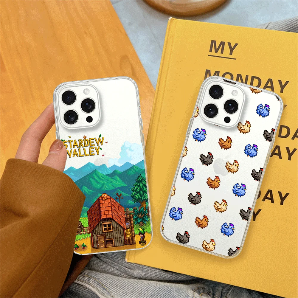 Game S-Stardew Valley For Samsung Galaxy S24 S23 S22 S21 S20FE Plus Ultra Transparent Shell