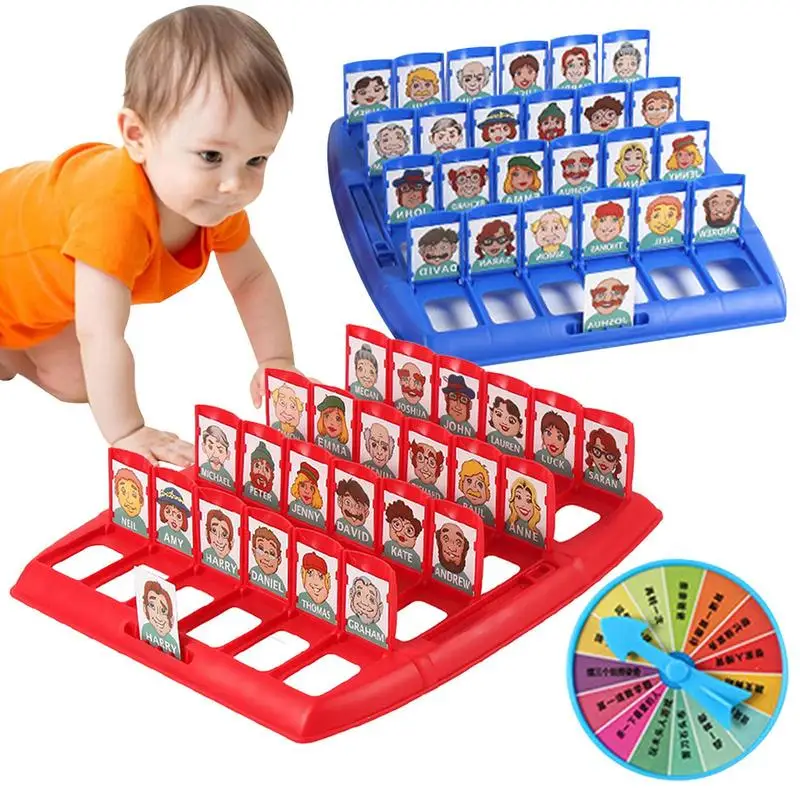 

48Pcs/Set Guess Who in a Card Game for Kids Parent-Child Interaction Logical Reasoning Thinking Educational Board Games Gifts