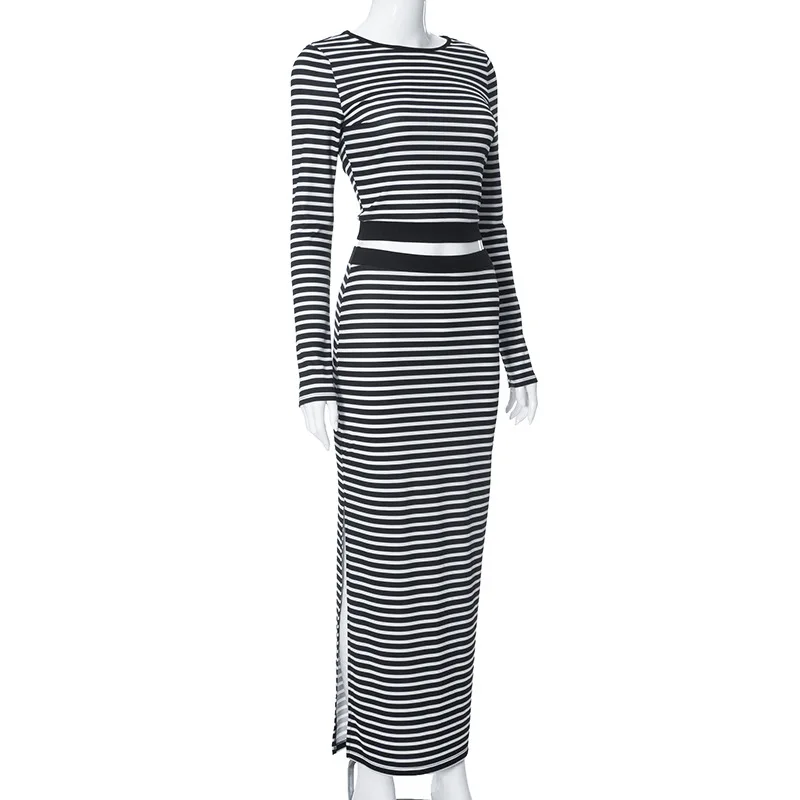 Женский комплект из 2 предметов SKMY Осенний Повседневный укороченный топ в