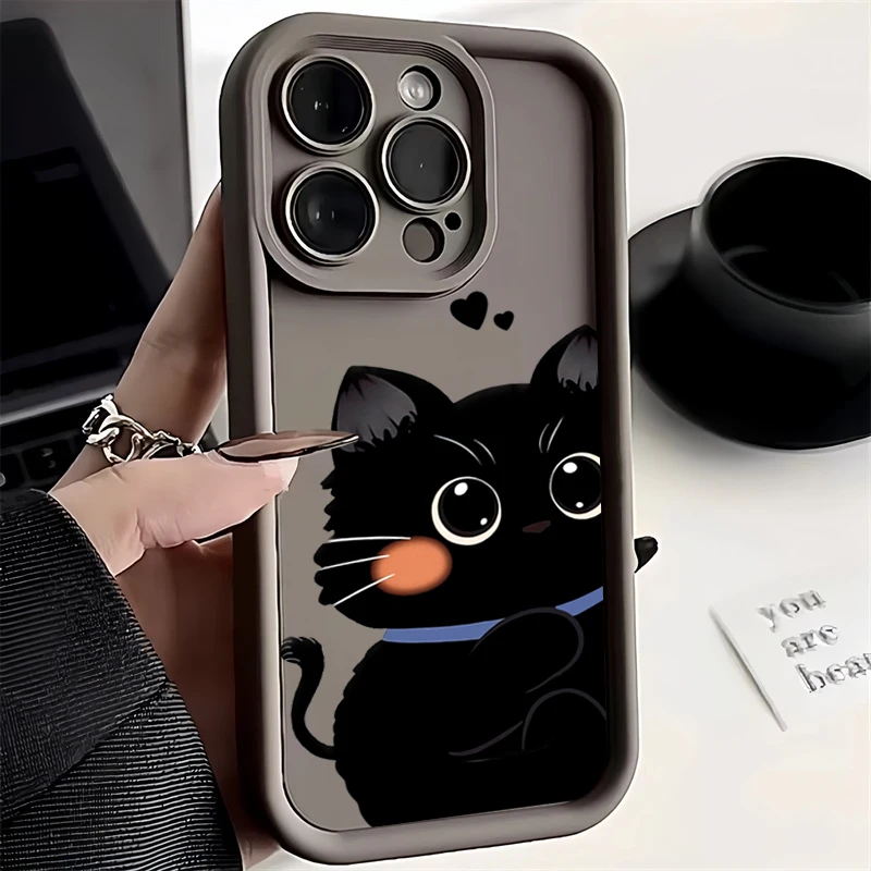 Мягкий силиконовый чехол для iPhone 15 Pro Max 11 12 13 14 XR X XS 7 8 Plus SE2 SE3 14promax