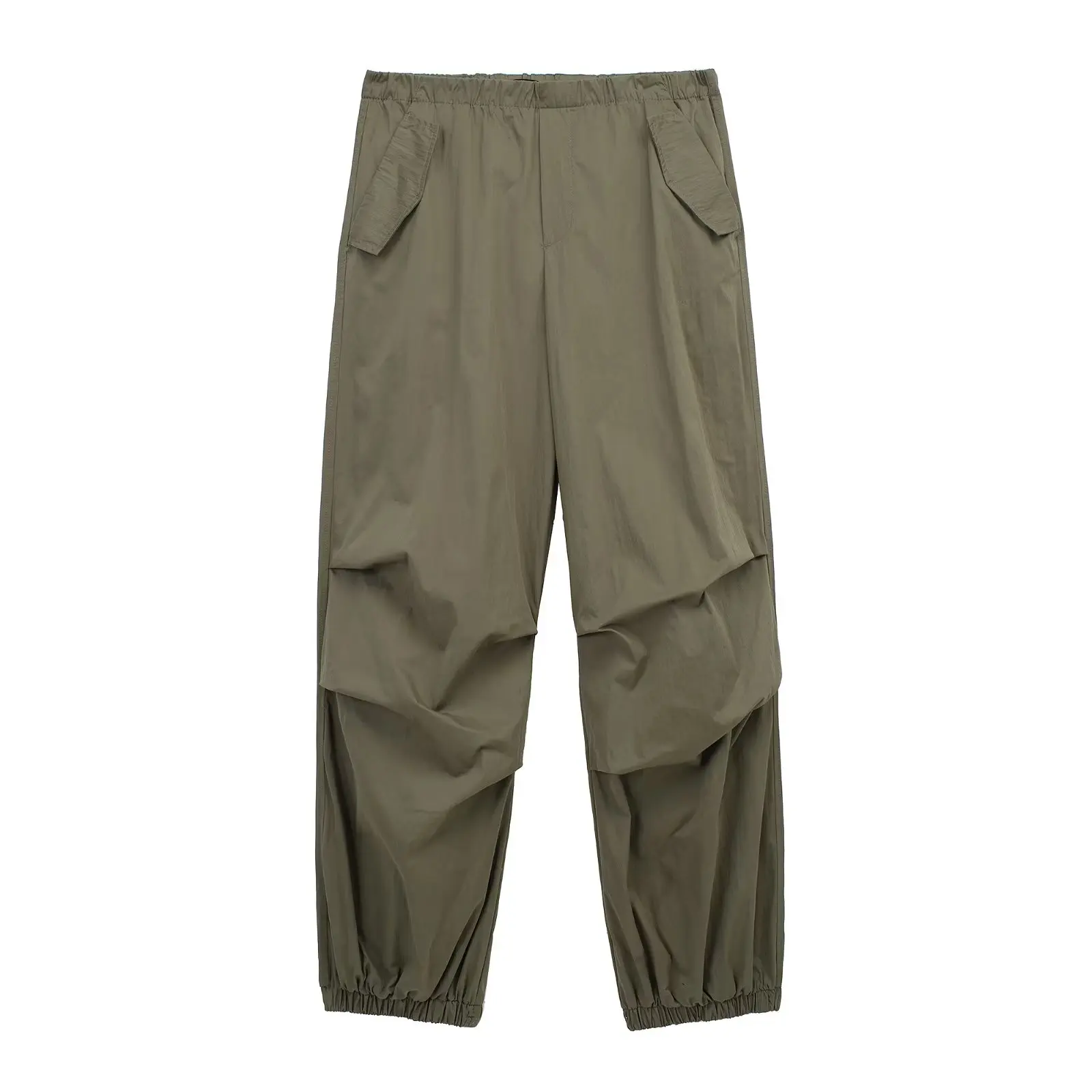

SuperAen European and American Style Women's New 2022 Casual Pants Fashion Pleated Decoration Solid Color Pants