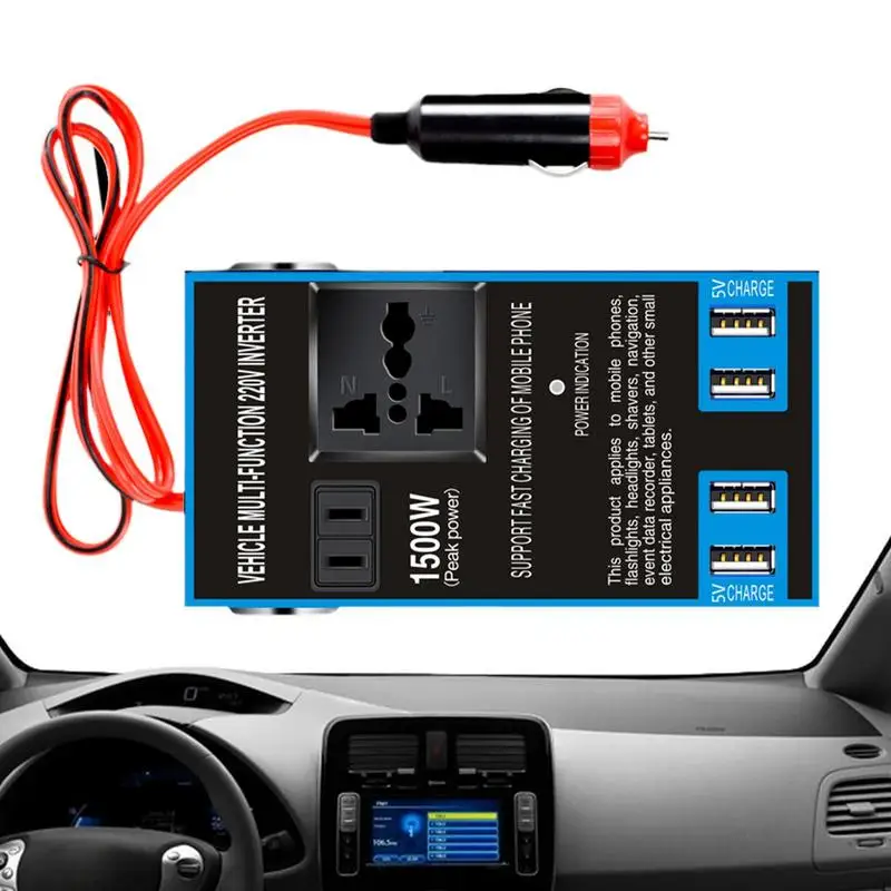 

Universal Car Plug Adapter 12V24V To 220v High Power Truck Car Charger Transformer Power Socket USB Port Car Inverter Converter