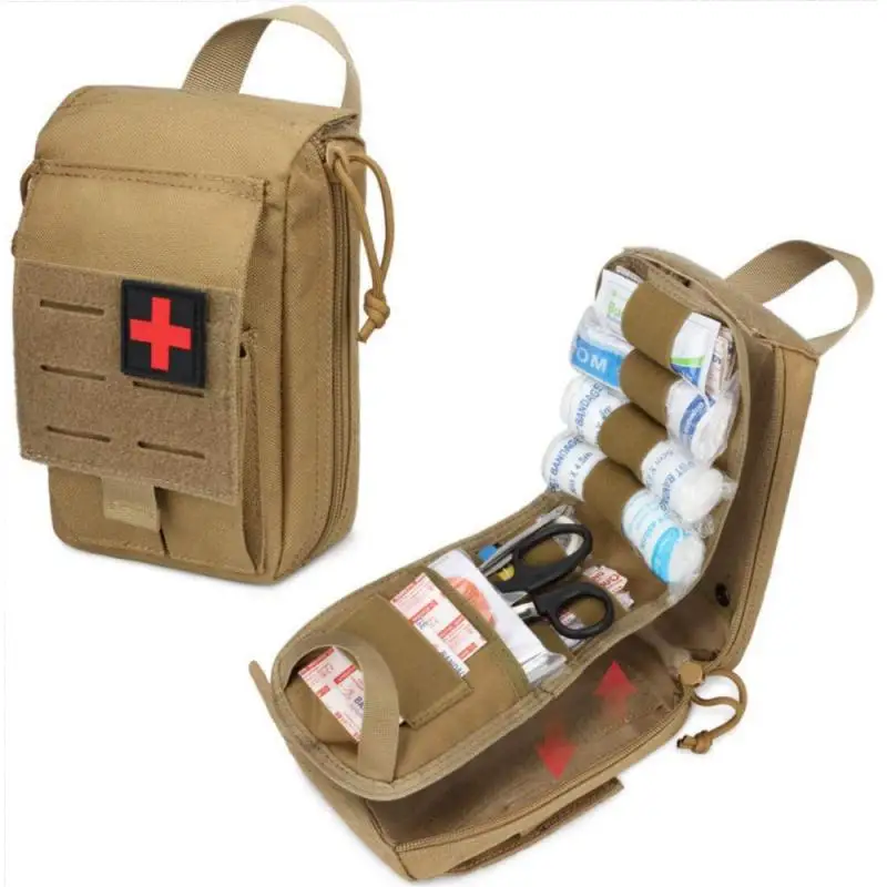 Outdoor Tactical Medical Kit First Aid Kit Field Survival Accessory Kit MOLLE Module Quick Release Rescue Waist Bag