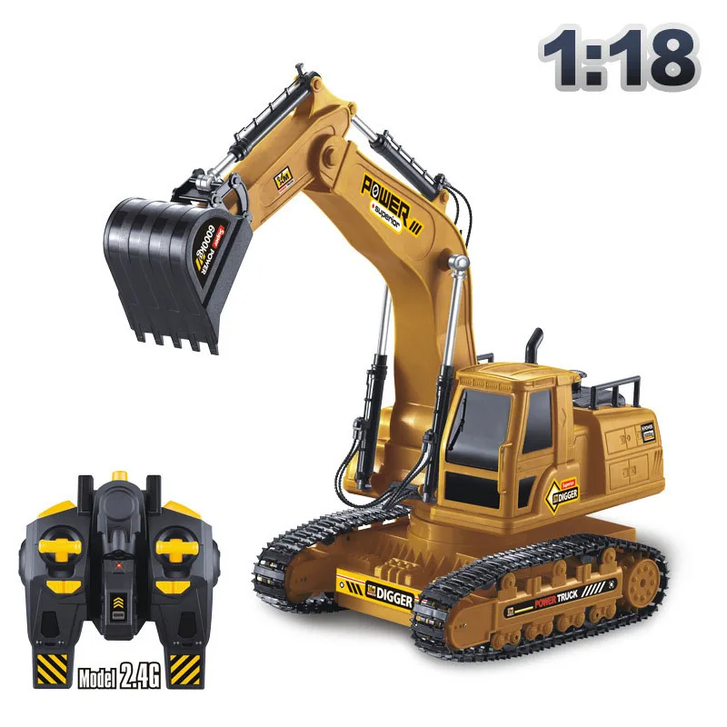 

10-канальный инженерный Автомобиль 2,4g Φ большой размер беспроводной электрический экскаватор модель детская игрушка подарок