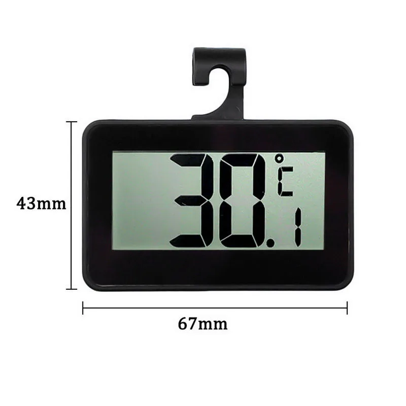 lcd digital thermometer precision electronic fridge freezer with stand large screen waterproof refrigerator thermometer 20 60 free global shipping