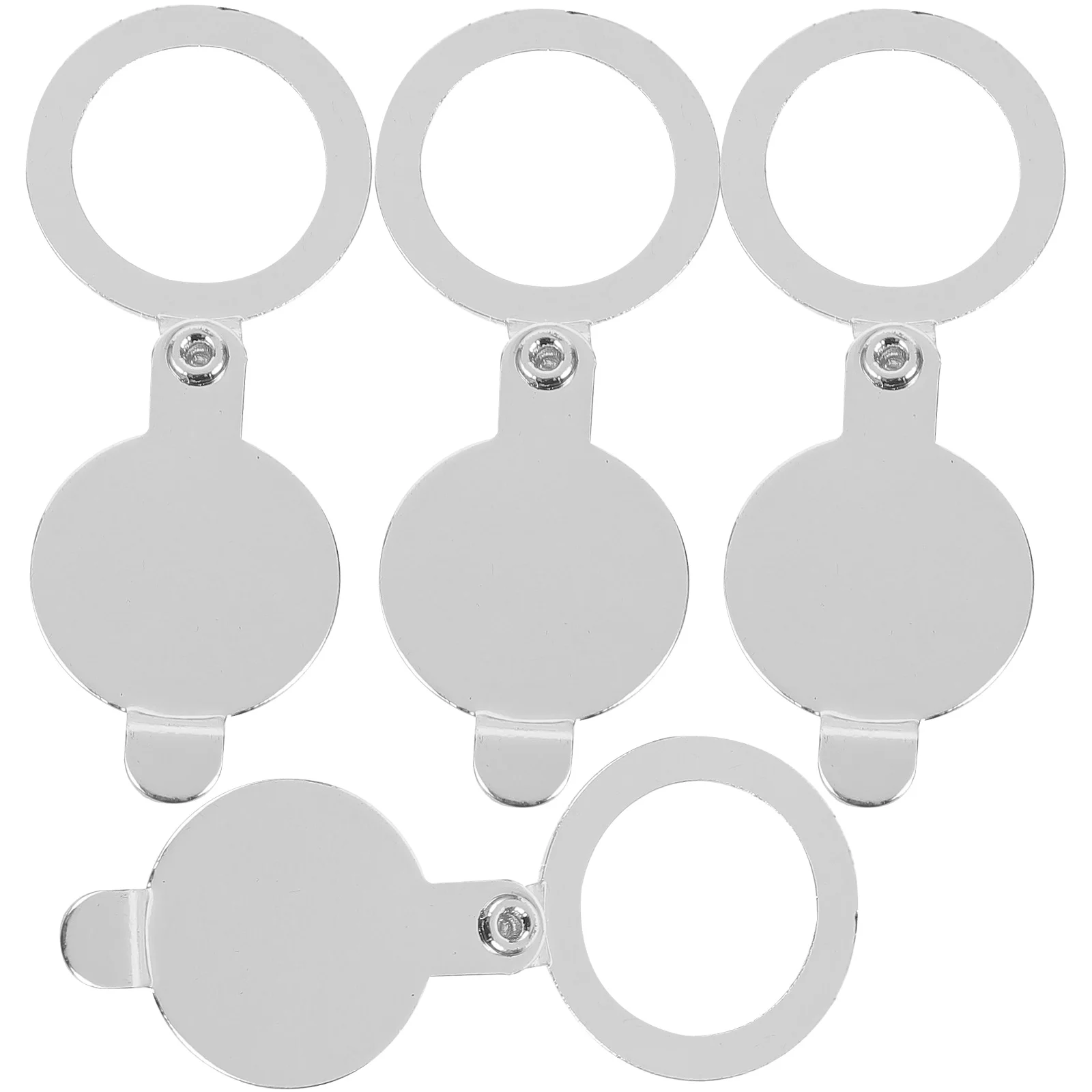 

4 Pcs Door Peephole Cover Plate Eye Viewer Covers Apartment Observer Copper Privacy