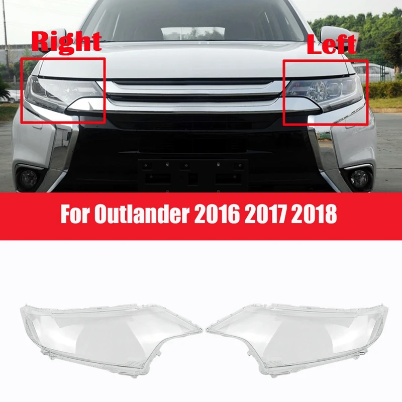 

Для Mitsubishi Outlander 2016 2017 2018 чехол для автомобильной фары прозрачный объектив налобный абажур