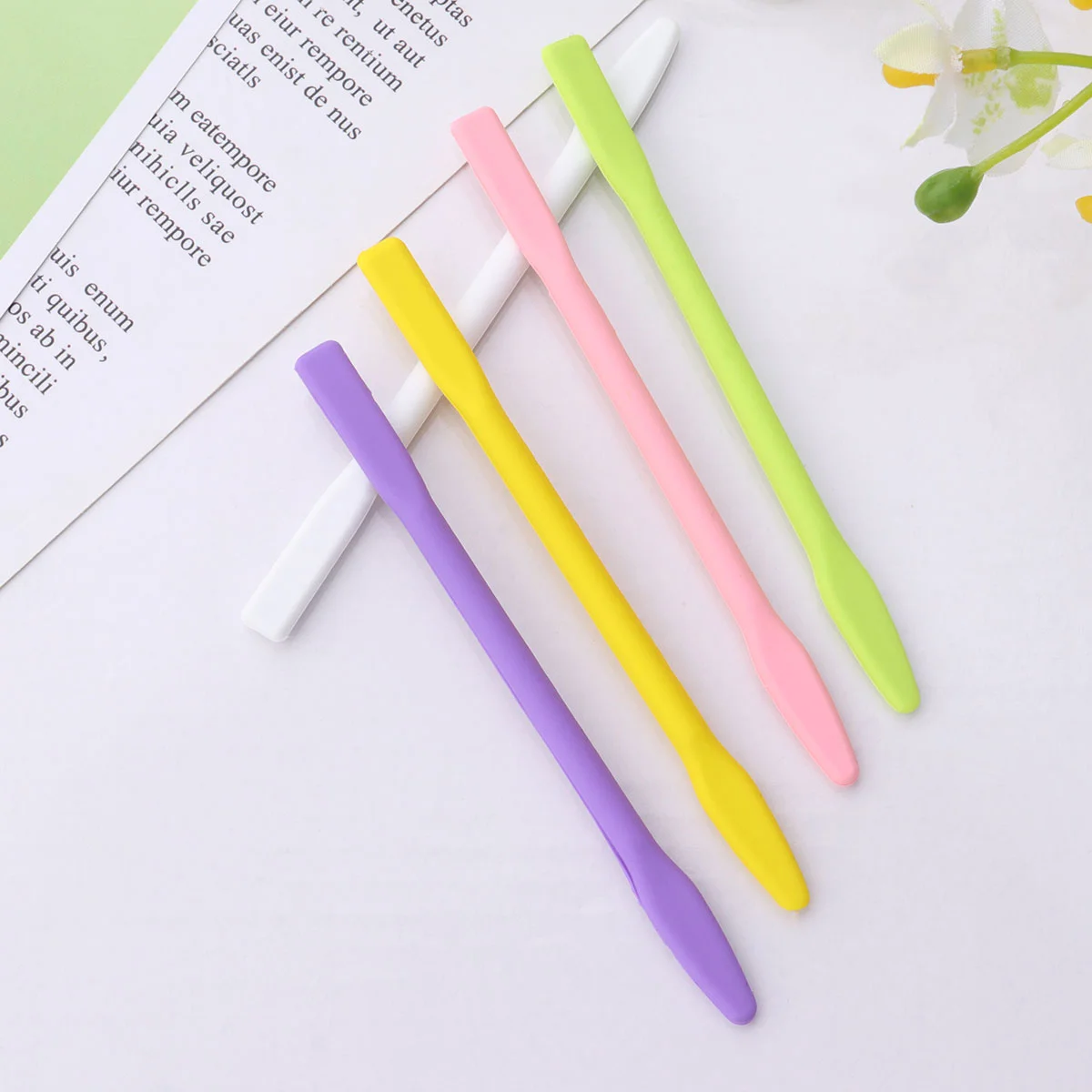 

Silicone Stirring Rod Facial Stick Spatula Mud Spatulas Scraper Mixing Sticks Mix Stir Resin Supplies Women Diy Makeup Beauty