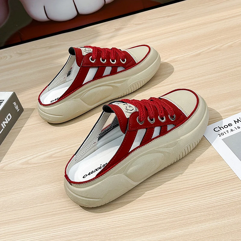 

Women's Slippers Casual Women's Shoes Summer Fashion Versatile Outgoing Slippers Thick Sole Shoes Hollow Breathable Casual Shoes
