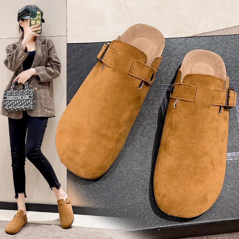 2023 Fashion Women's Shoes Slippers Spring Women's Closed Toe Slippers Shoes for Women Indoor House Slippers Ladies Slides 35-40