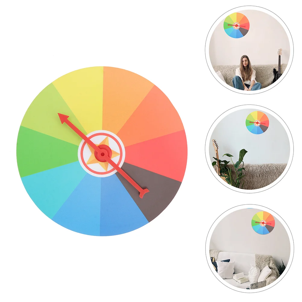 

1 Set of Draw Game Wheel Set Teaching Activities Rotary Props Fun Wheel