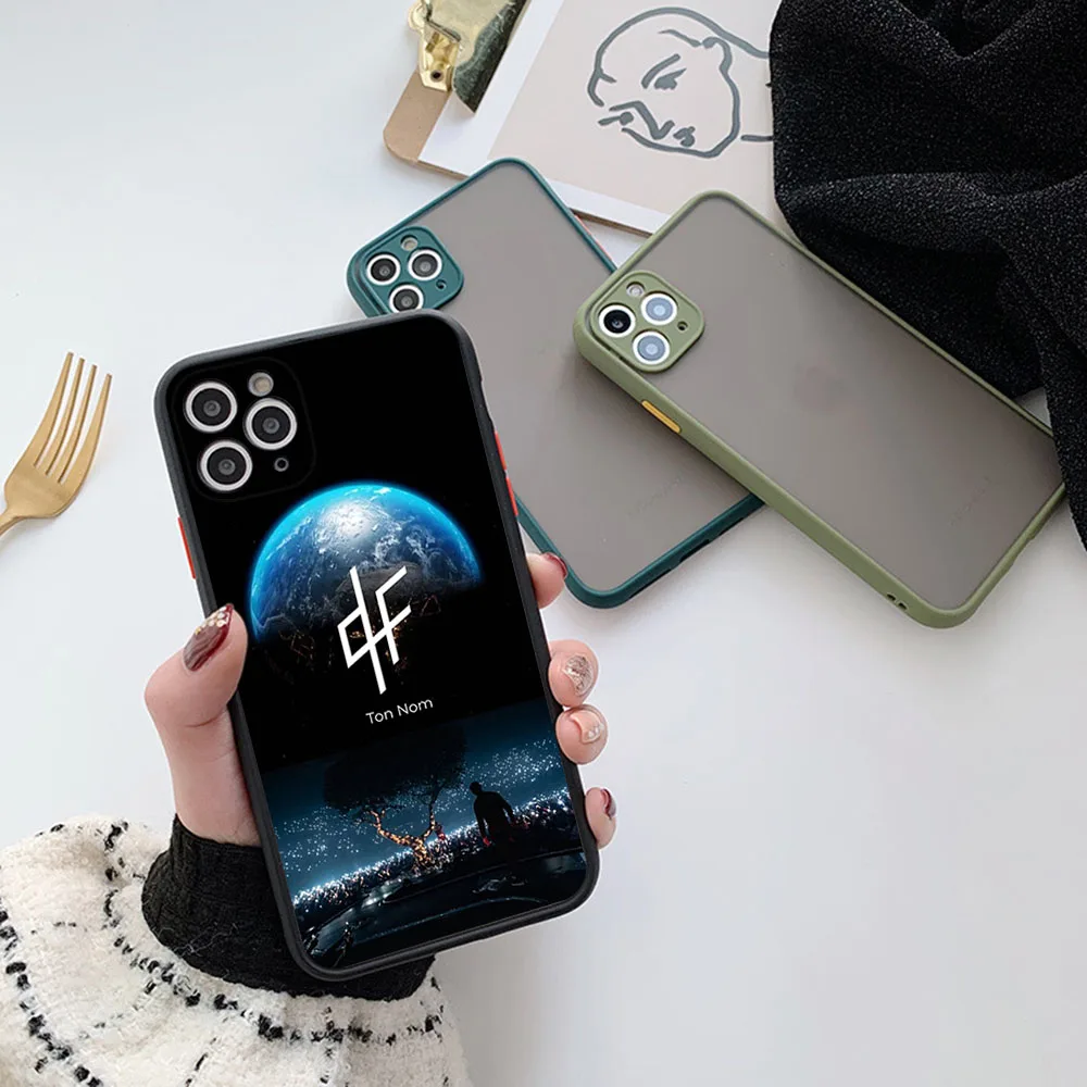 Полупрозрачный чехол для телефона Skin Feel iPhone 16 Pro Max 15 14 13 12 11 7 8 Plus SE Mini XR PNL French Rapper