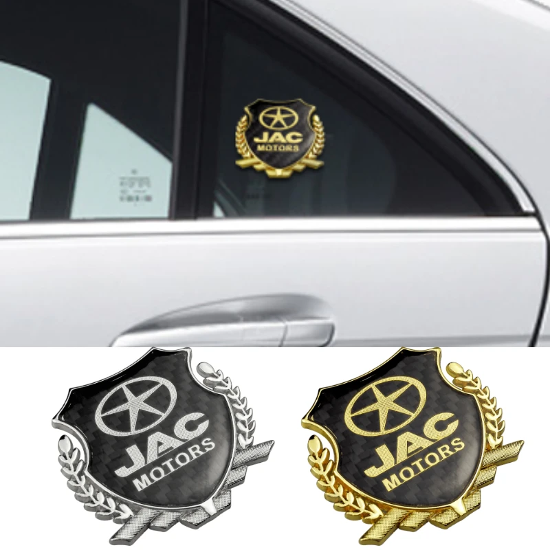 Автомобильная 3D Металлическая Эмблема для багажника, наклейки, автомобильные аксессуары для JAC J3 S2 S3 S5 J6 J2 S2 265 R3 T8 M5 M4 M3 A60 A30 EV