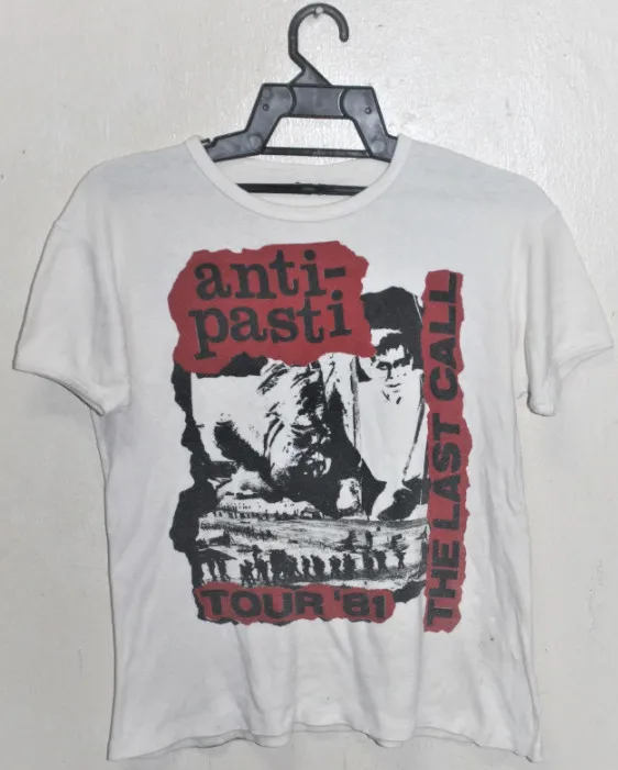 ВИНТАЖНАЯ ФУТБОЛКА 80-х 1981 года ANTI PASTI PUNK ROCK TOUR CONCERT PROMO CLASH DAMNED (art.: 3920d248e7fcf) - 3920d248e7fcf