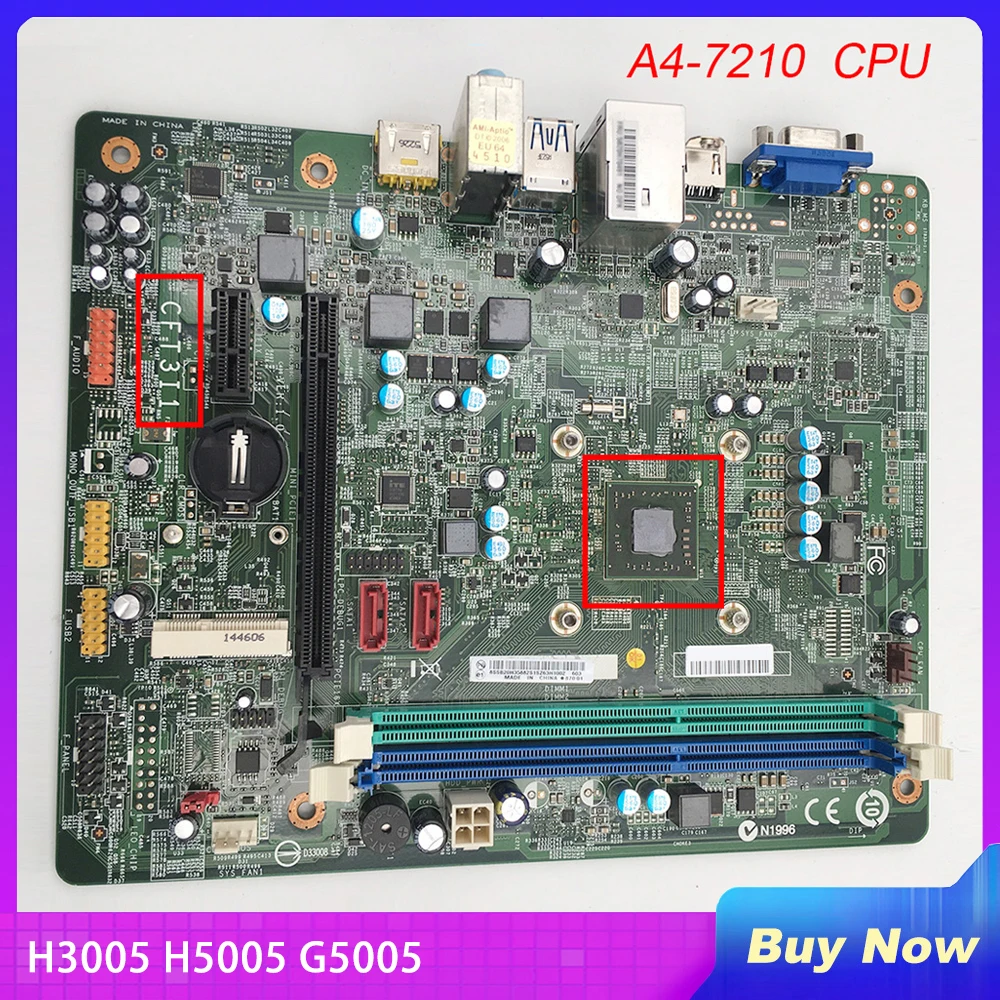 A4-7210 For Lenovo Desktop Motherboard H3005 H5005 G5005 F5005 CFT3I1 CPU A4-7210