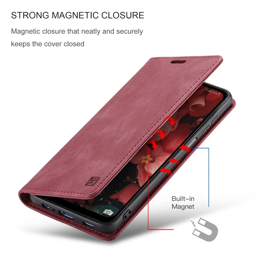 Wallet Skin Friendly Leather Case For Xiaomi Redmi Note 11 11S 11 Pro 10 10S 10 Pro 9S 9 Pro 8 Pro Mi 10T 11 Lite 11T Pro