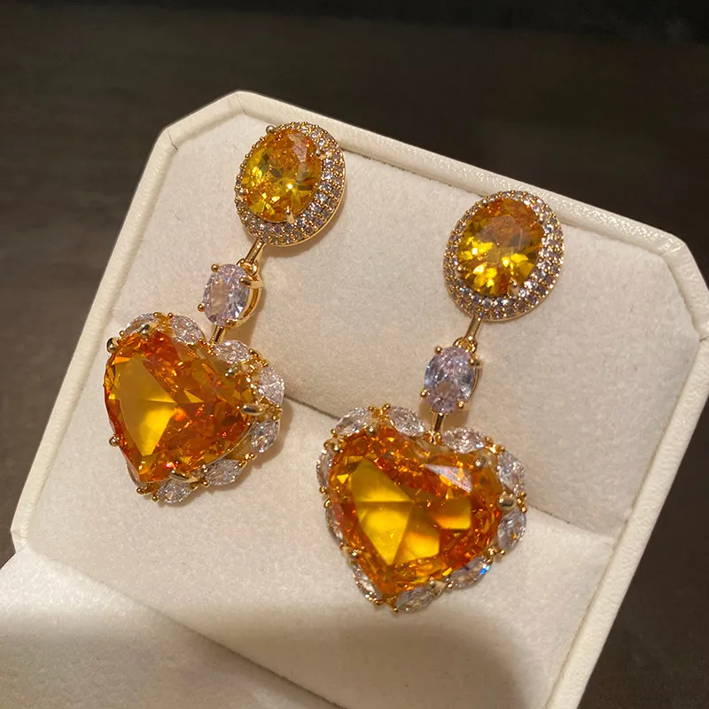 

Серьги с цирконием Love Fashion Temperament