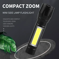 usb portable rechargeable led flashlight xp g q5 built in battery 3modes work light waterproof emergency hunting lanterna