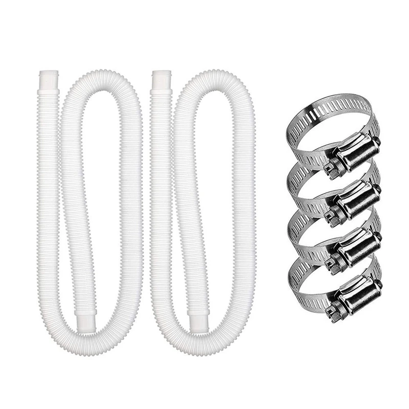 

6PCS Pool Hoses For Above Ground Pools, 1.25Inch Diameter 59Inch Long Pump Hose Compatible For Pump Model 607, 637