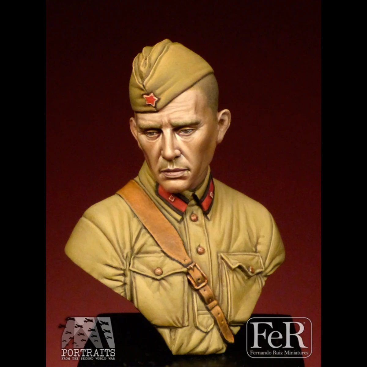 Комплект неокрашенной модели из смолы 1/16 военная тема бюст Лейтенанта