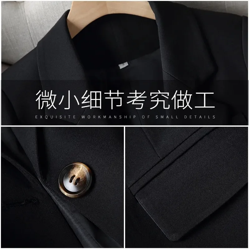 Хаки костюм пальто женский весна осень 2024 новая корейская версия маленький