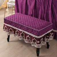 piano stool cover multicolor optional european style cosmetic stool cushion chenille embroidery fabric comfortable and durable