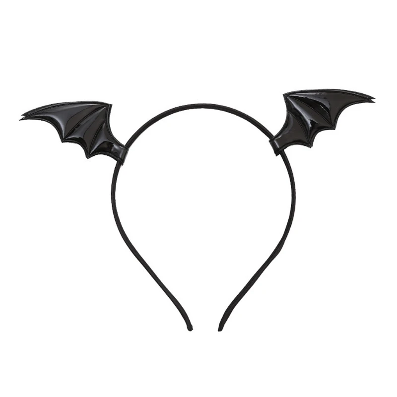 

Halloween Bat Wing Headband Devil Bat Hair Bands Non Slip Headpiece Photo Props Fancy Dress Cosplay Accessories