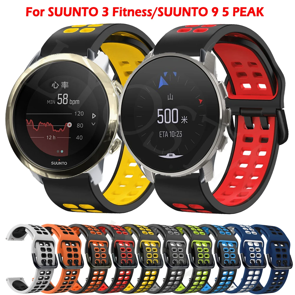

22/20mm Silicone Band For SUUNTO 3 Fitness/9 5 PEAK SUUNTO3 Correa Bracelet For LEMFO K22/DTX Smart Watch Strap Wristbands Belt