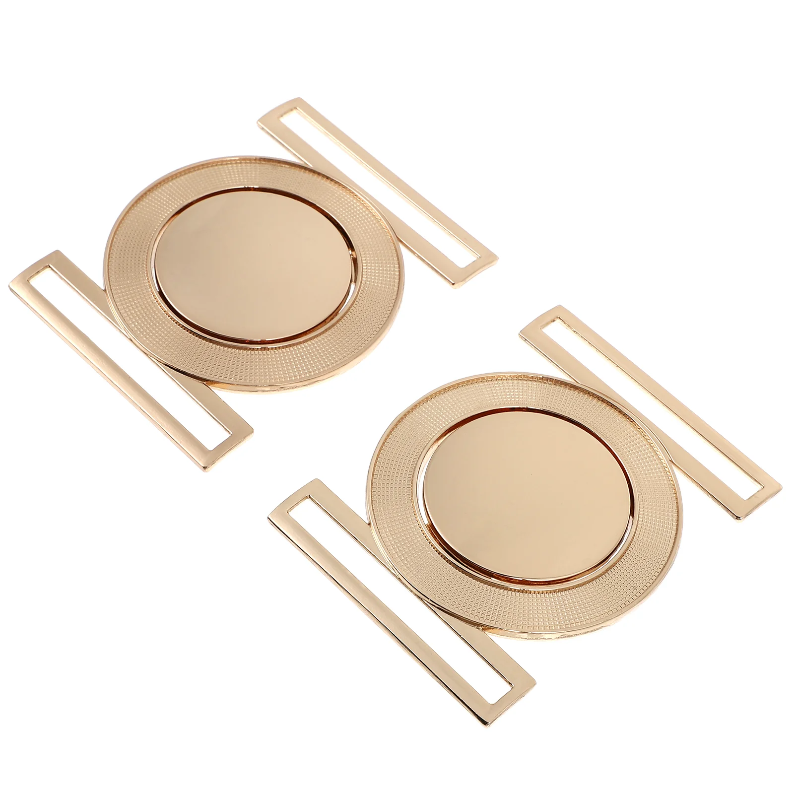

2 Pairs Liner Down Belt Buckle Womans Belts DIY Clothing Accessories Girl Dress Zinc Alloy Coat Buckles