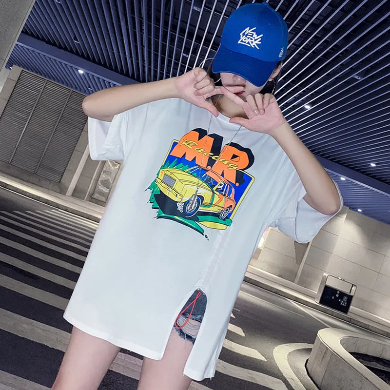 

Sandro Rivers Женская футболка с коротким рукавом и круглым вырезом, средней и длины