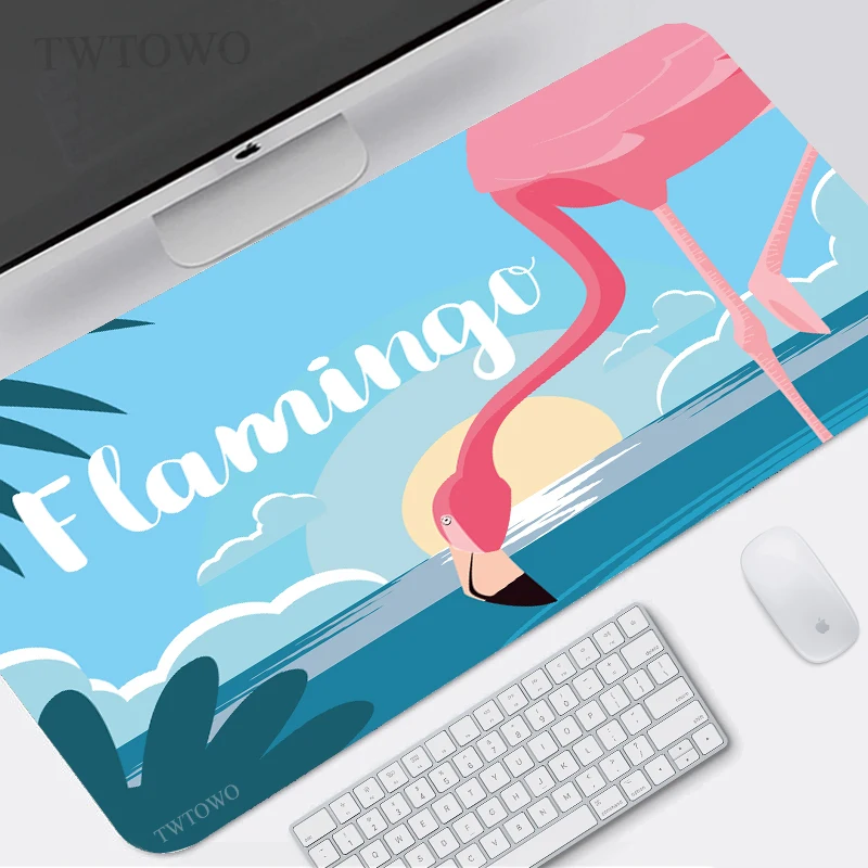 

Flamingo Mouse Pad Gamer XL Home Custom New Mousepad XXL Desk Mats keyboard pad Office Soft Natural Rubber Computer Table Mat